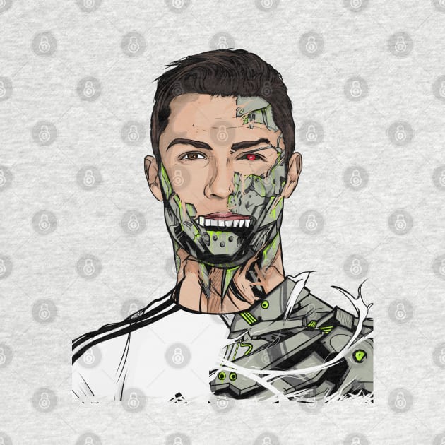 Football Legends Cristiano Ronaldo Real Madrid Robot by akyanyme